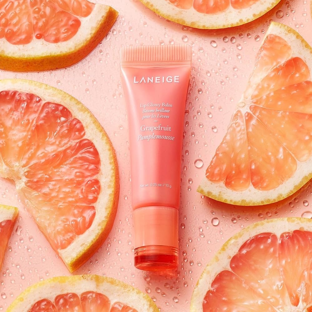 LANEIGE LIP GLOWY BALM In GRAPEFRUIT Full Size 0.35 Oz. NEW IN BOX! - Picture 4 of 11